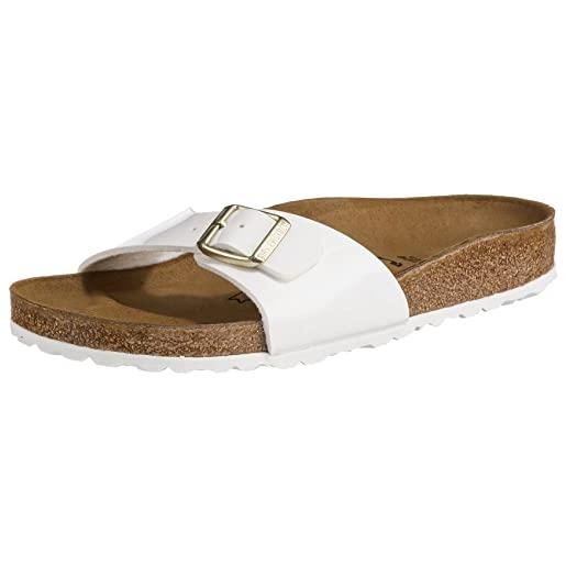 Birkenstock madrid birko-flor sandali donna, nero (schwarz), 38 eu