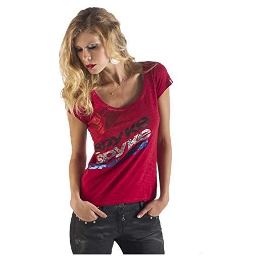 Spyke 4 pro l/s tee, t-shirt donna, rosso, m