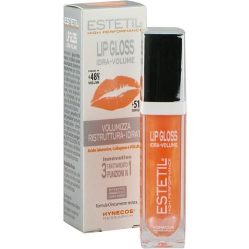 Estetil lip gloss idra-volume 3in1 colore 04 peach rose
