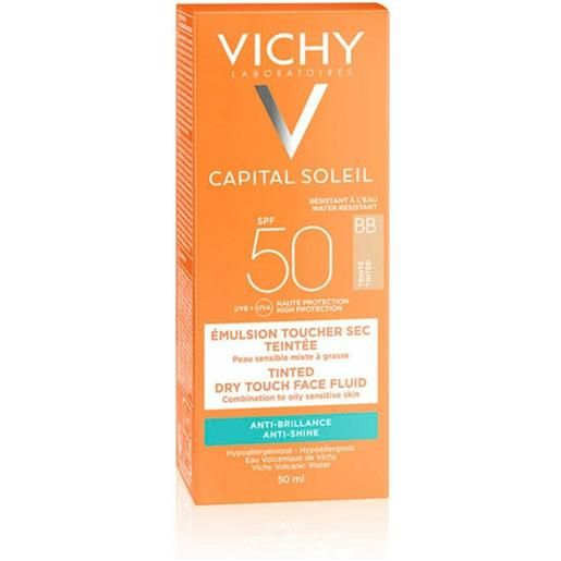 Vichy capital soleil emulsione protettiva viso colorata effetto asciutto spf50 50ml