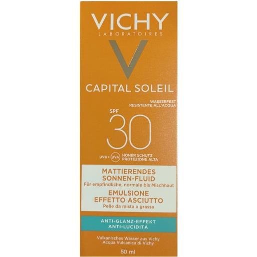Vichy ideal soleil emulsione anti-lucidità effetto asciutto spf 30 50 ml