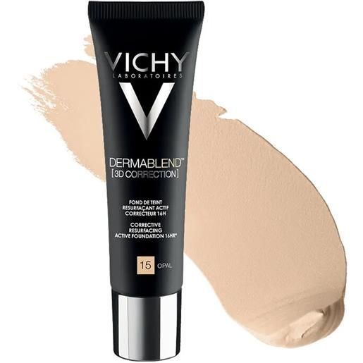 Vichy dermablend 3d fondotinta coprente per pelle grassa con imperfezioni tonalità 15 - 30 ml