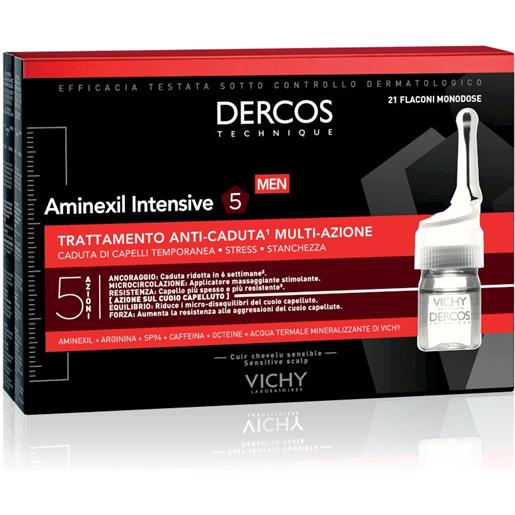 Vichy dercos aminexil trattamento anticaduta uomo 21 fiale x 6 ml