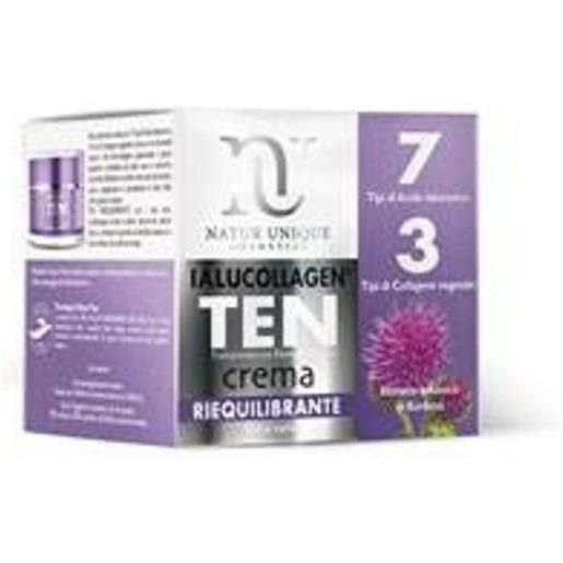 Natur Unique ialucollagen ten trattamento con elementi naturali crema riequilibrante viso e collo 50