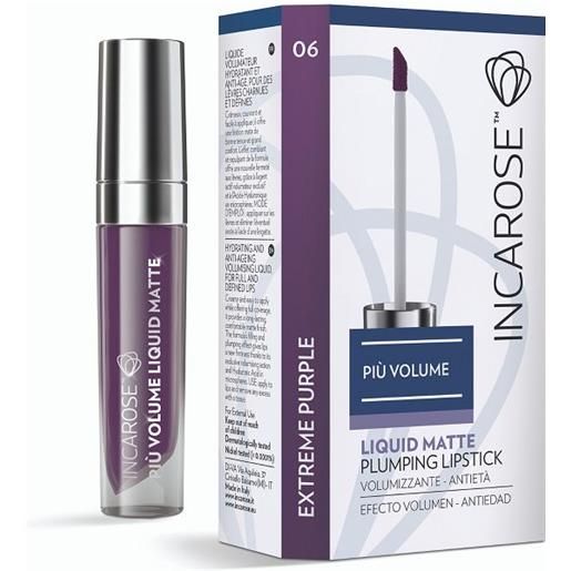 Incarose liquid matte plumping lipstick rossetto liquido n. 06 extreme purple