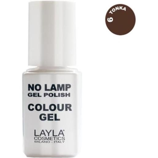 Layla Cosmetics layla no lamp gel polish colour gel colore n. 6 tonka 10ml