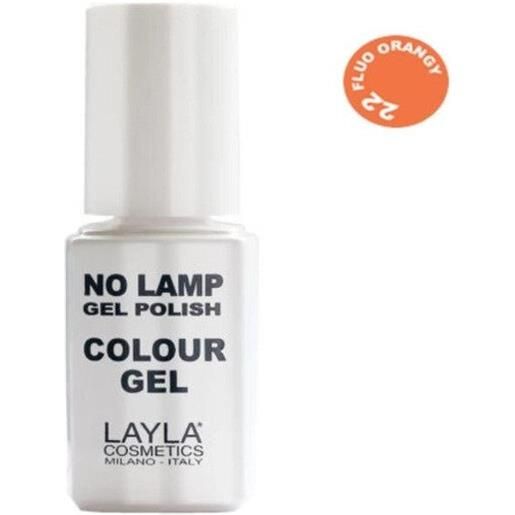 Layla Cosmetics layla no lamp gel polish colour gel colore n. 22 fluo orangy 10ml