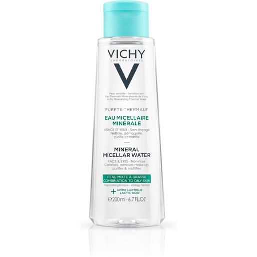 Vichy pureté thermale acqua micellare detergente struccante pelle grassa 200 ml