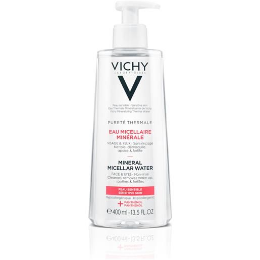 Vichy pureté thermale acqua micellare detergente struccante pelle sensibile 400 ml