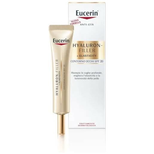 Eucerin hyaluron-filler +elasticity occhi spf15 anti-età 15ml