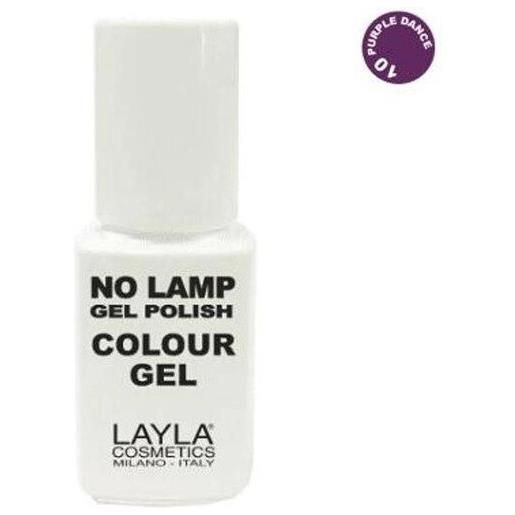 Layla Cosmetics layla no lamp gel polish colour gel colore n. 10 purple dance 10ml