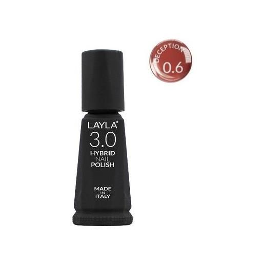 Layla Cosmetics layla hybrid nail polish smalto gel n. 06 deception 10ml