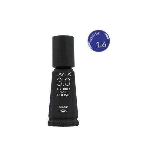 Layla Cosmetics layla hybrid nail polish smalto gel n 1.6 weblue 10ml