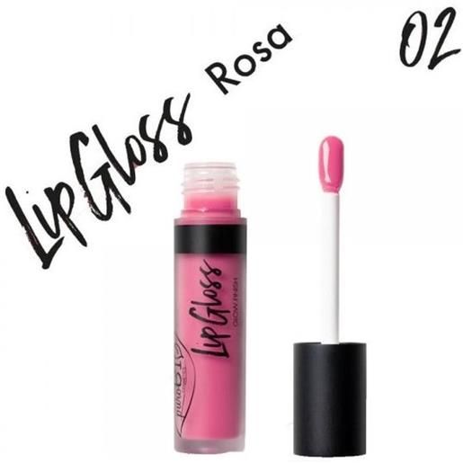 PuroBio Cosmetics puro. Bio lip gloss glow finish lucidalabbra n. 02 rosa