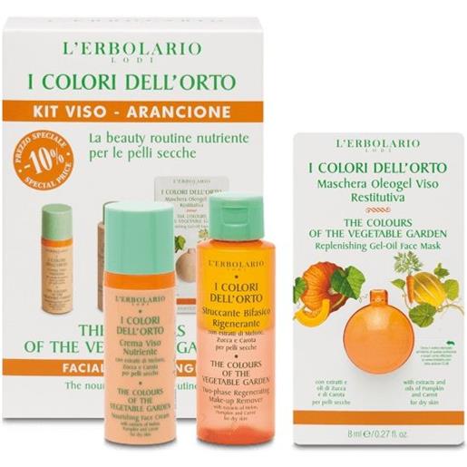 Erbolario l'erbolario i colori dell'orto kit viso arancione nutriente per pelli secche 1 kit