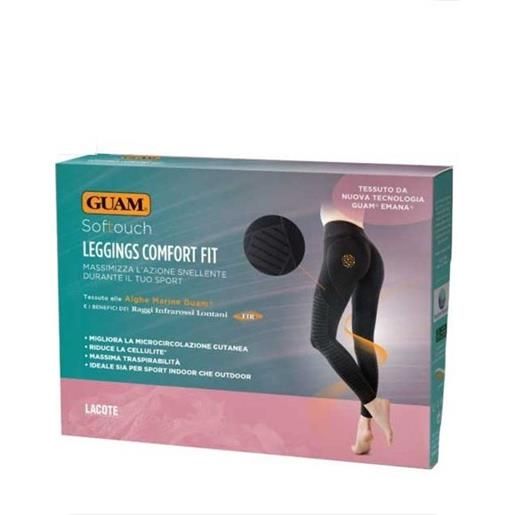 Guam softouch leggings comfort fit utile per ridurre la cellulite taglia l/xl colore black
