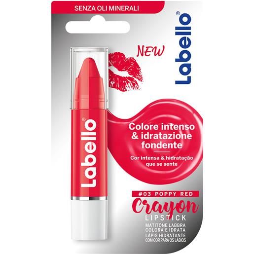 Labello crayon poppy red lipstick 3g