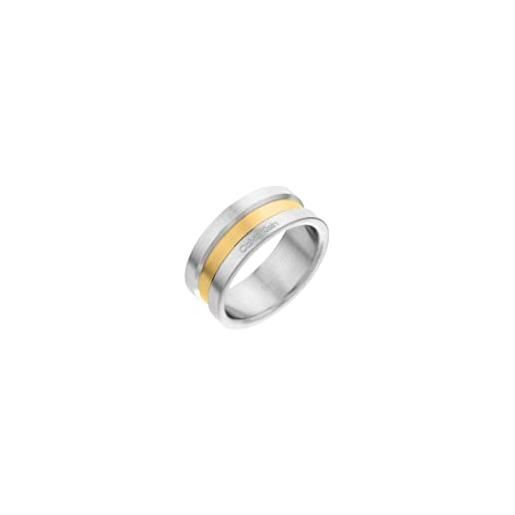 Calvin Klein anelli da uomo collezione channeled metal