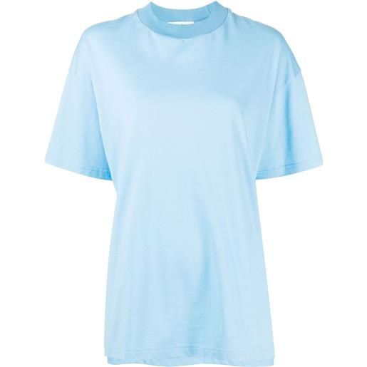 Enföld t-shirt con spacco laterale - blu
