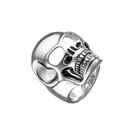 Thomas Sabo anello da uomo rebel at heart teschio in argento 925, taglia 62 (19.7) tr1704-001-12-62