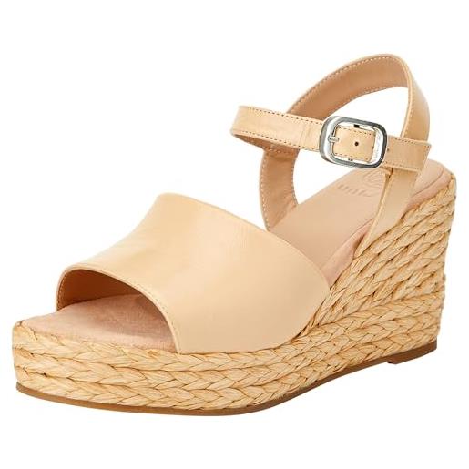 Unisa malte_gar, sandalo espadrillas con zeppa donna, fioritura, 38 eu