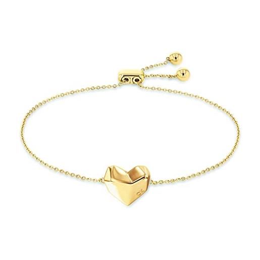 Calvin Klein braccialetto a catena da donna collezione faceted heart - 35000039