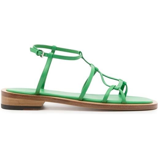 Low Classic sandali con punta aperta - verde