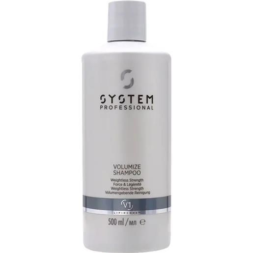 SYSTEM PROFESSIONAL volumize shampoo weightless strength v1 500ml