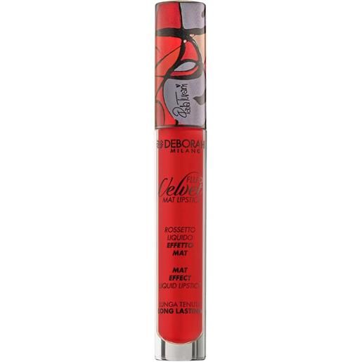 Deborah milano fluid velvet mat lipstick limited edition 7 fire red 4.5g