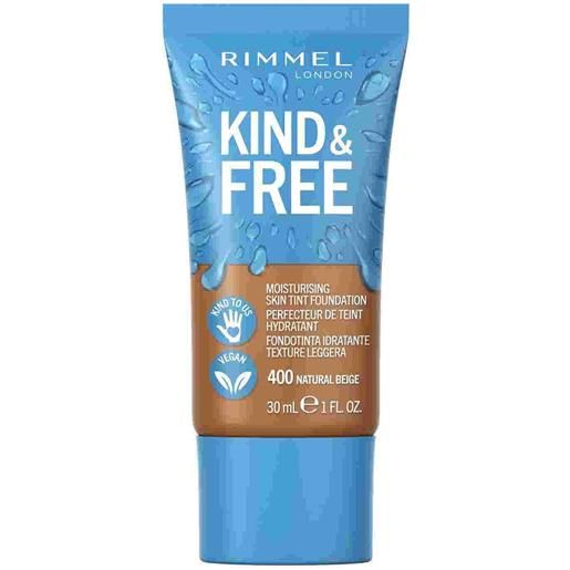 Rimmel kind & free fondotinta idratante 400 natural beige