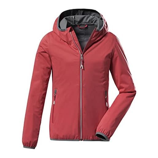 Killtec girl's giubbotto softshell con collo in piedi, impacchettabile - kos 164 grls sftshll jckt, coral, 176, 38362-000