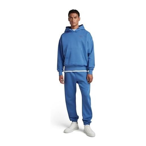 G-STAR RAW men's unisex core oversized hooded sweater, blu (retro blue d21140-c235-937), s