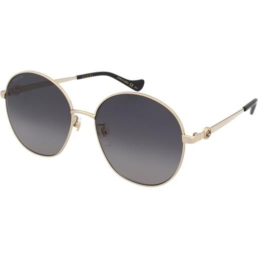 Gucci gg1090sa 001 | occhiali da sole graduati o non graduati | prova online | metallo | tondi | oro | adrialenti