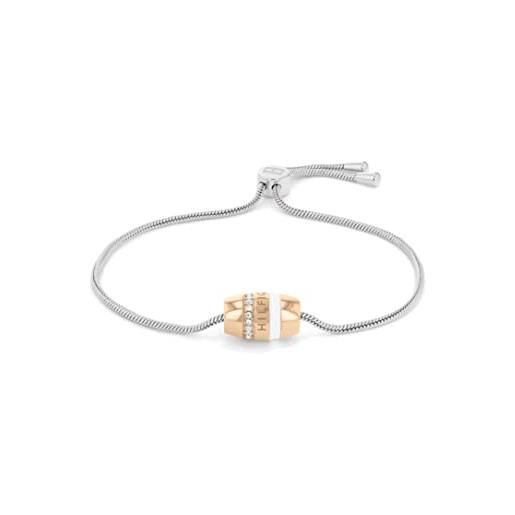 Tommy Hilfiger jewelry braccialetto a catena da donna in acciaio inossidabile con cristalli - 2780621