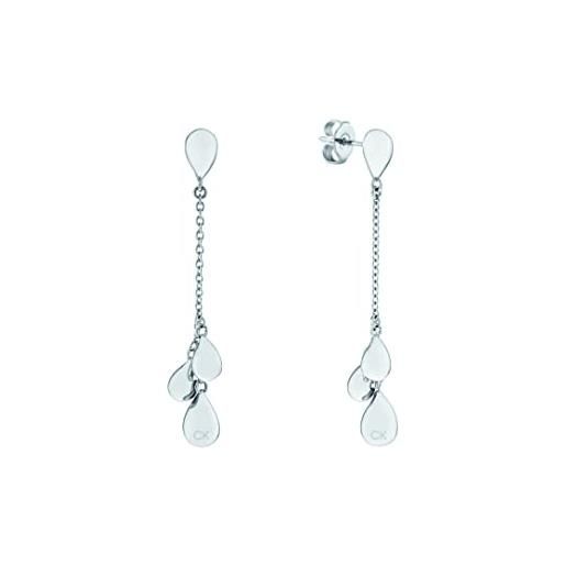 Calvin Klein orecchini pendenti da donna collezione sculptured drops - 35000068