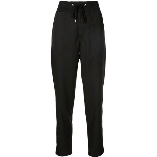 James Perse pantaloni utility con coulisse - nero