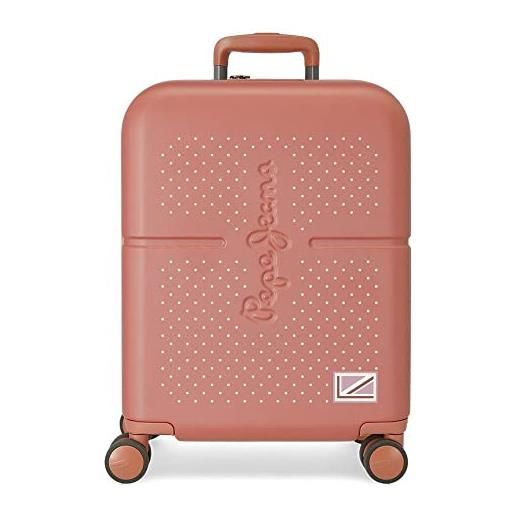 Pepe Jeans laila valigia da cabina, 40 x 55 x 20 cm, rosso, 40x55x20 cms, valigia da cabina