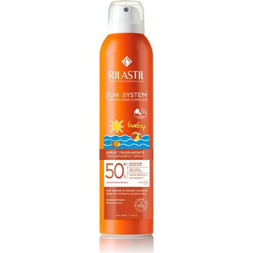 IST.GANASSINI SPA rilastil sun system - spray trasparente corpo per bambini protezione solare spf 50+ - 200 ml