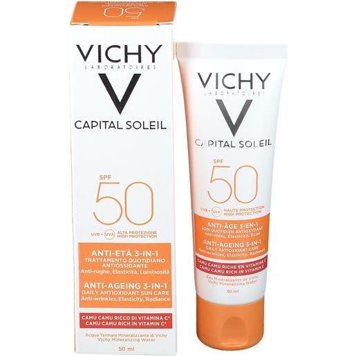 VICHY (L'OREAL ITALIA SPA) vichy capital soleil - crema solare viso anti-età con protezione molto alta spf 50 - 50 ml