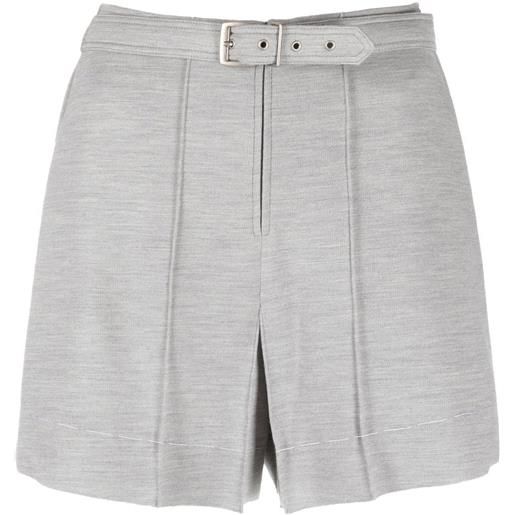 Maison Margiela shorts sartoriali a vita alta - grigio