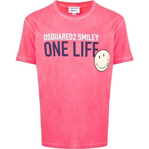 Dsquared2 t-shirt one life - rosa
