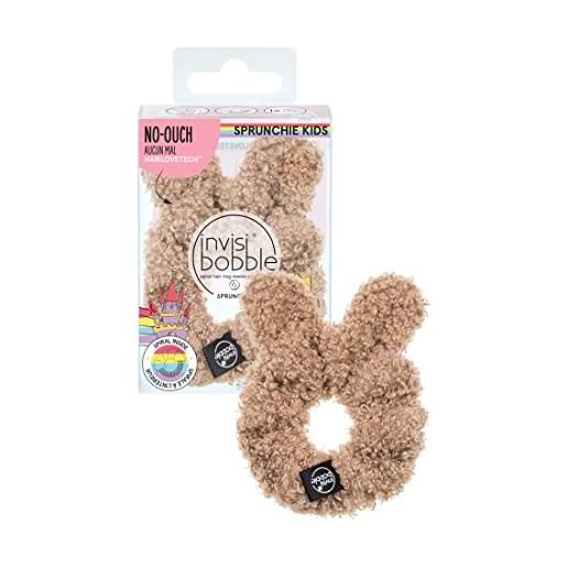 Invisibobble sprunchie teddy x1 elastici capelli bambina i regalo per lui i accessori per capelli bambina fluffy i elastici scrunchies i non piú ahia!