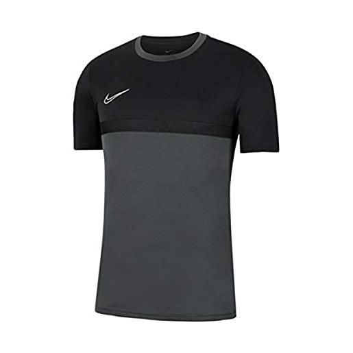 Nike dri-fit academy, maglia manica corta bambino, antracite/nero/bianco/nero, m