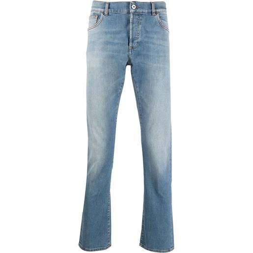 Jeans dritti con design patchworkMarcelo Burlon in Denim da Uomo colore Blu Uomo Jeans da Jeans Marcelo Burlon 