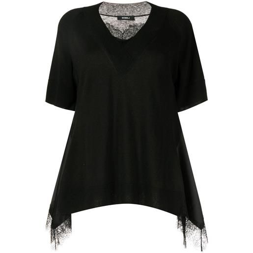 Goen.J t-shirt con scollo a v - nero