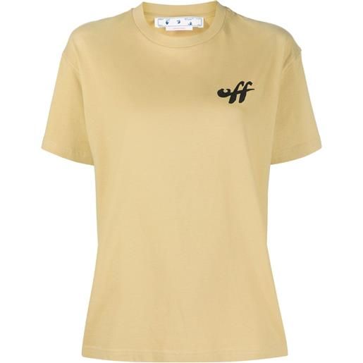 Off-White t-shirt con stampa arrow - toni neutri