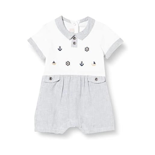 Chicco pagliaccetto a maniche corte per bambino set di pigiama, bianco, 6 mesi bimbo