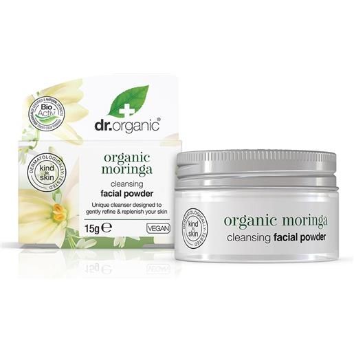 Dr. Organic moringa - polvere detergente viso purificante, 15g
