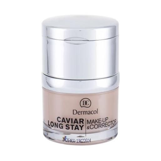 Dermacol caviar long stay make-up & corrector fondotinta e correttore con caviale 30 ml tonalità 1 pale