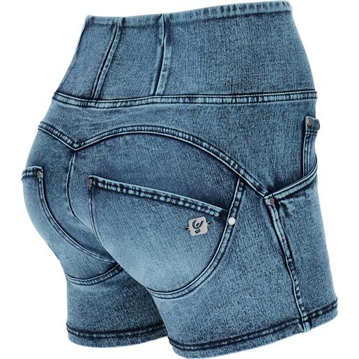 Freddy shorts push up wr. Up® vita alta in denim navetta ecologico marble wash